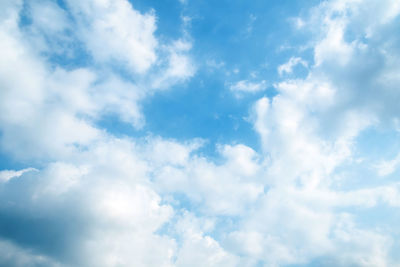 Low angle view of clouds in sky
