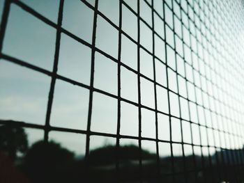 Full frame shot of sky seen through window