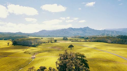 Scenic view of landscape against sky