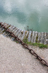 Close-up view of lake