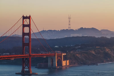 Famous golden gate bridge, symbol of san francisco, california.