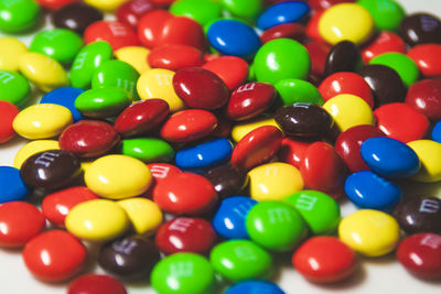 Full frame shot of multi colored candies