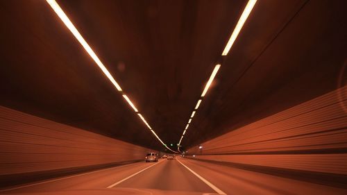 Illuminated tunnel