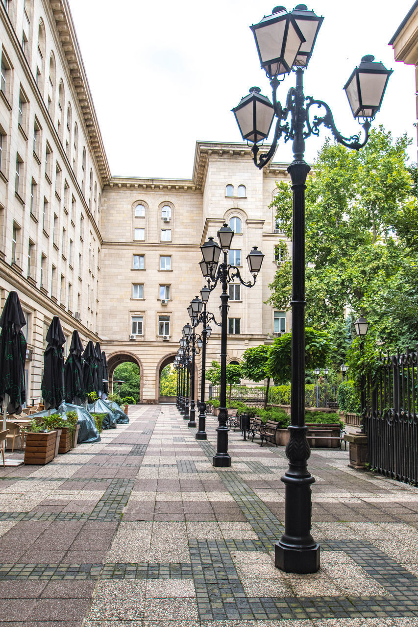 STREET AMIDST BUILDINGS IN CITY