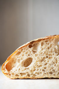 Close-up of bread on table