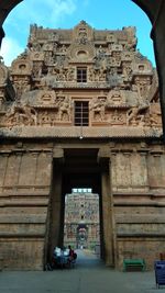 Low angle view of historical building