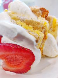 Close-up of cake in plate