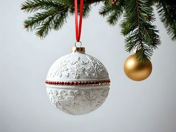 Close-up of christmas decorations