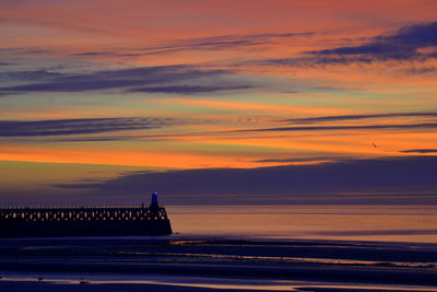 Scenic view of sunset sky