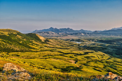 Scenic view of landscape against sky