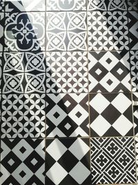 Full frame shot of tiled floor