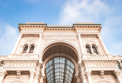 Low angle view of historical building against sky