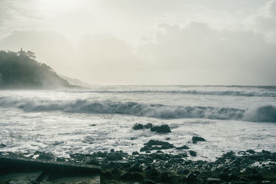 Scenic view of sea against sky