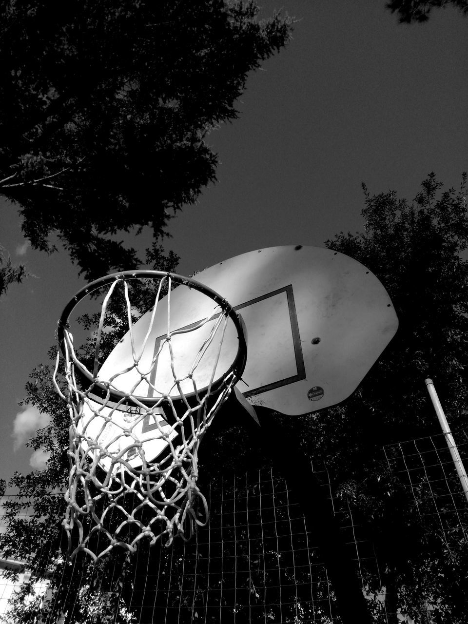 LOW ANGLE VIEW OF BASKETBALL COURT