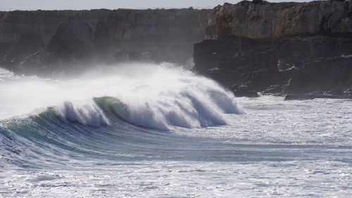 Waterfall in sea