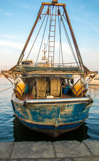 View of ship in sea