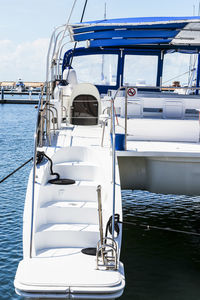 Catamaran in the harbour of varadero, cuba