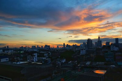 Cityscape at dusk