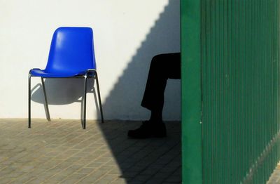 Close-up of tree against blue sky