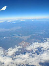 Aerial view of clouds in sky