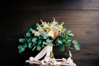 Close-up of flowers on table