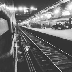 View of people in subway station