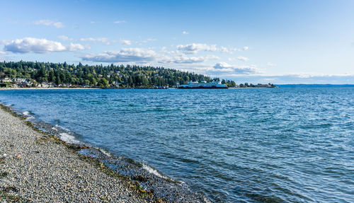 A view of the ferry terminal in west seattle, washington.