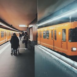 Train at night