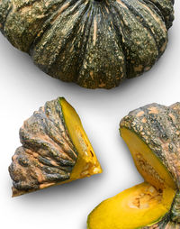 Close-up of pumpkin against white background