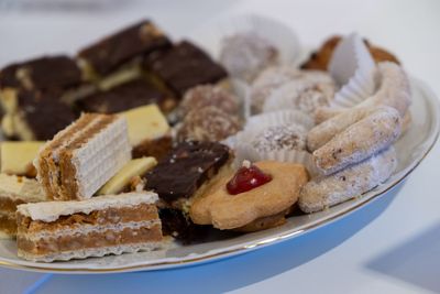 Slovak national christmas cakes onb the plate