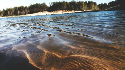 Close-up of rippled water