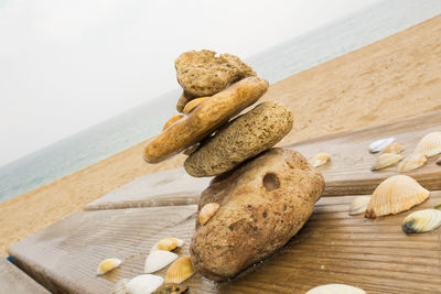 Close-up of cookies on table