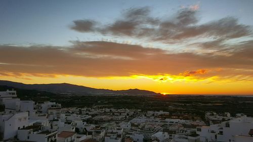 Townscape at sunset