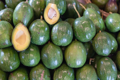 Full frame shot of fruits for sale in market