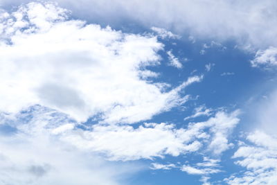 Low angle view of clouds in sky