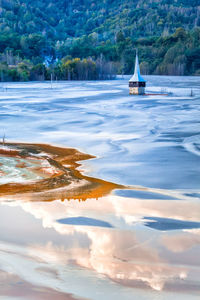 Sailboat in sea