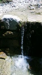 River flowing through rocks