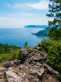 Scenic view of sea against sky