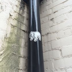 Close-up of text on pipe