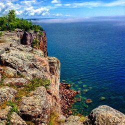 Scenic view of sea against sky