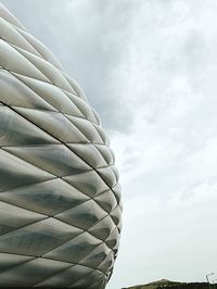 Low angle view of modern building against sky