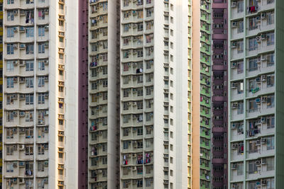 Low angle view of buildings in city