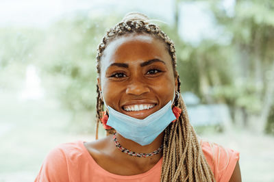 Portrait of smiling woman