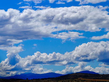 Low angle view of sky over land