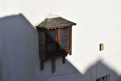 View of window on building