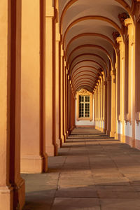 Corridor of historic building