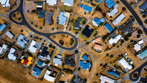 High angle view of machinery