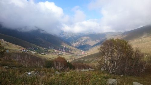 Scenic view of landscape against sky