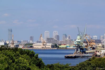 Cityscape against sky