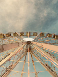 Low angle view of bridge against sky